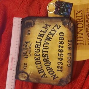 Ouija Zippered pouch and keychain New in plastic